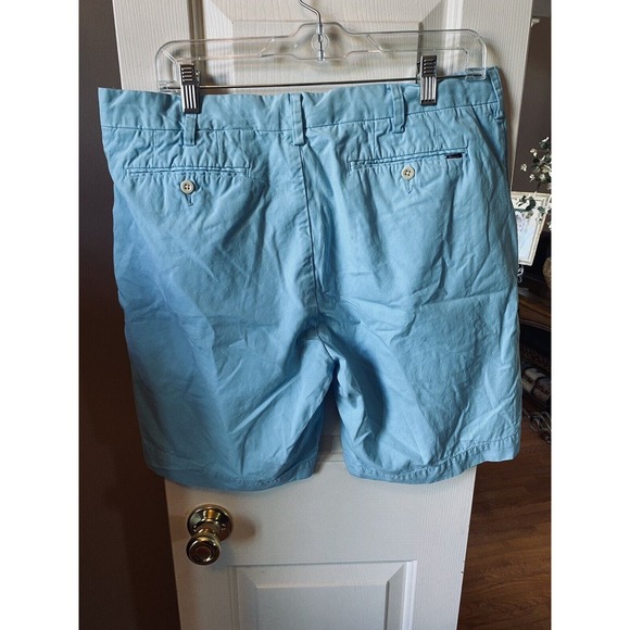 Polo Ralph Lauren Men’s Classic Fit Aqua Turquoise‎ Blue Shorts Size 35 - Picture 2 of 4